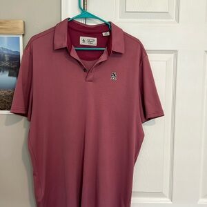 Men’s Original Penguin performance shirt. Off-Red Size Large